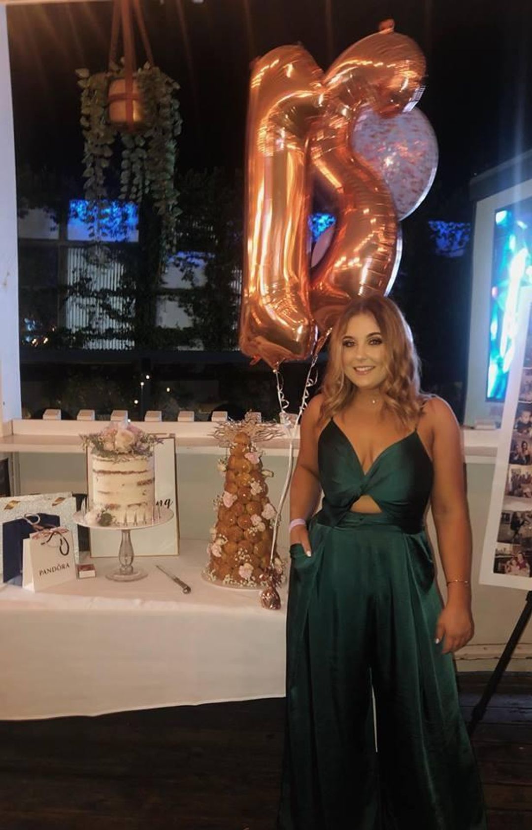 Sheike Willow Jumpsuit- Green Sz 16 for rent on The Volte - main image