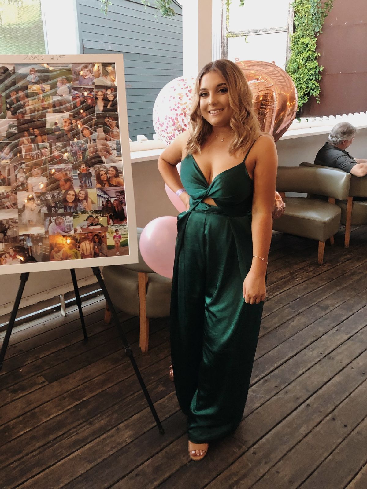 Sheike Willow Jumpsuit- Green Sz 16 - Image 3