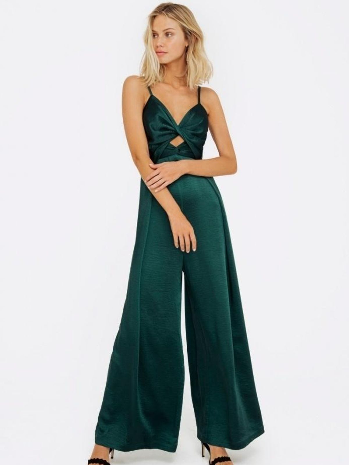 Sheike Willow Jumpsuit- Green Sz 16 for rent on The Volte - main image