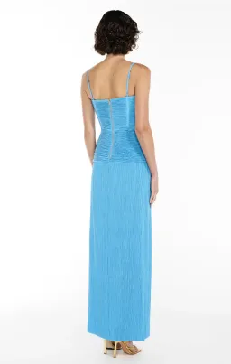 Manning Cartell Double Time Pleat Dress Cerulean Blue Size 8 for rent on The Volte - image 3