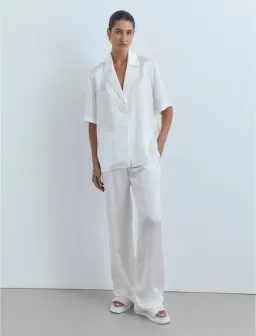 VIktoria & Woods Chorus Top & Pilot Pant Set Ivory Size 1 / AU 8 for rent on The Volte - image 1