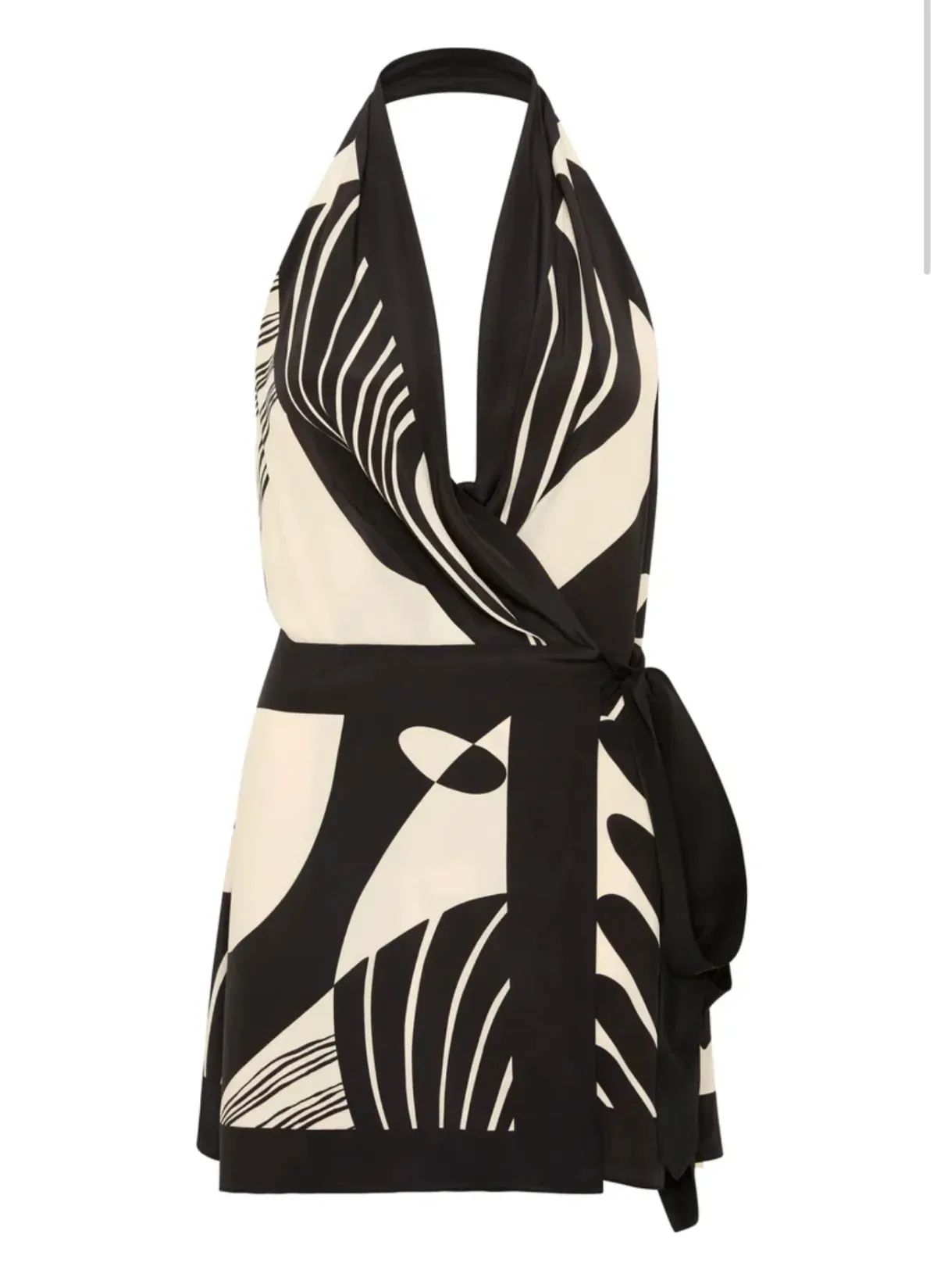 Sir The Label Realisme Wrap Halter Mini Dress Papier Print Size 2 / AU 10 - Image 7