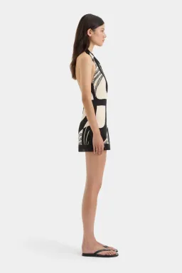 Sir The Label Realisme Wrap Halter Mini Dress Papier Print Size 2 / AU 10 for rent on The Volte - image 2