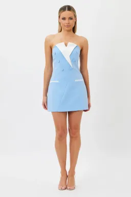 Bianca & Bridgett Inikia Mini Dress Blue Size 10 for rent on The Volte - image 1