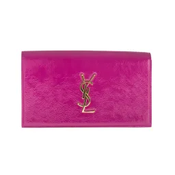 Saint Laurent Classic Kate Monogram Clutch Magenta for rent on The Volte - image 1