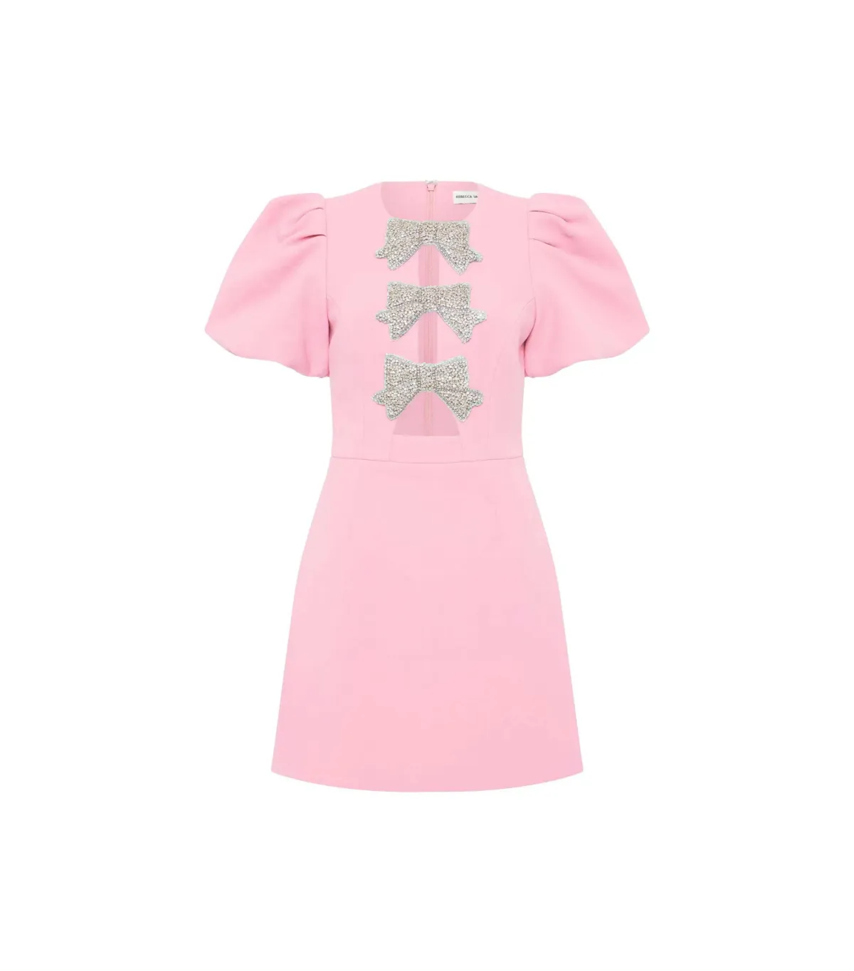 Rebecca Vallance Juliana Mini Dress Pink Size AU 12 - Image 5