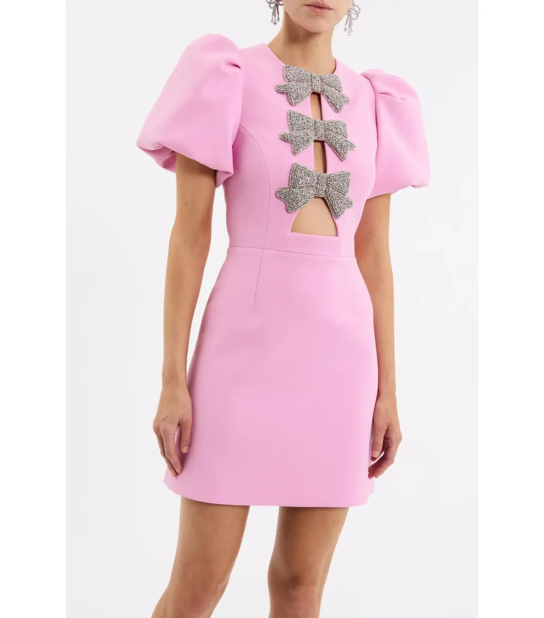 Rebecca Vallance Juliana Mini Dress Pink Size AU 12 for rent on The Volte - main image