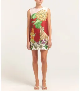 Alemais Tiger Mini Dress Multi Size AU 6 for rent on The Volte - image 1