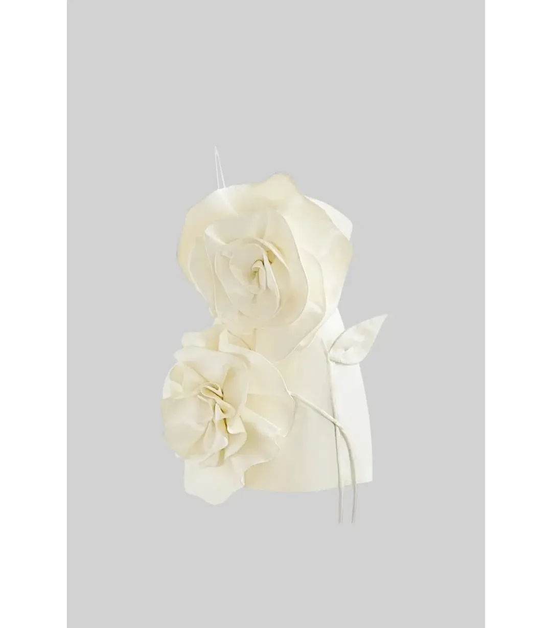 Sierra Darien Voluminous Flower Design Dress Silver Size AU 8 for rent on The Volte - main image