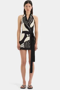 Sir the Label Realisme Wrap Halter Mini Dress - size 1 for rent on The Volte - image 1