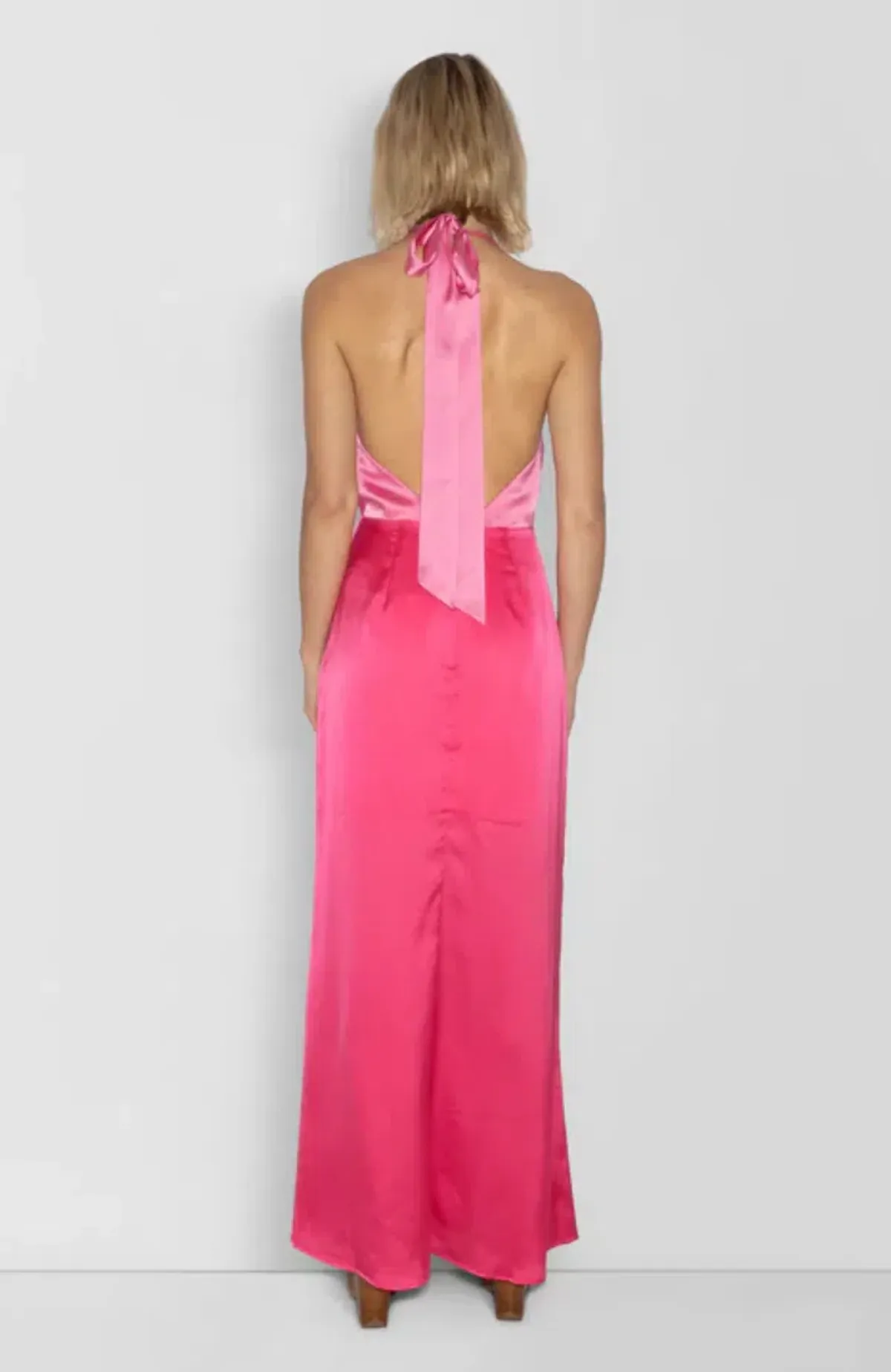 The Wolf Gang Oahu Slip Dress - Hot Pink - XS - Image 3