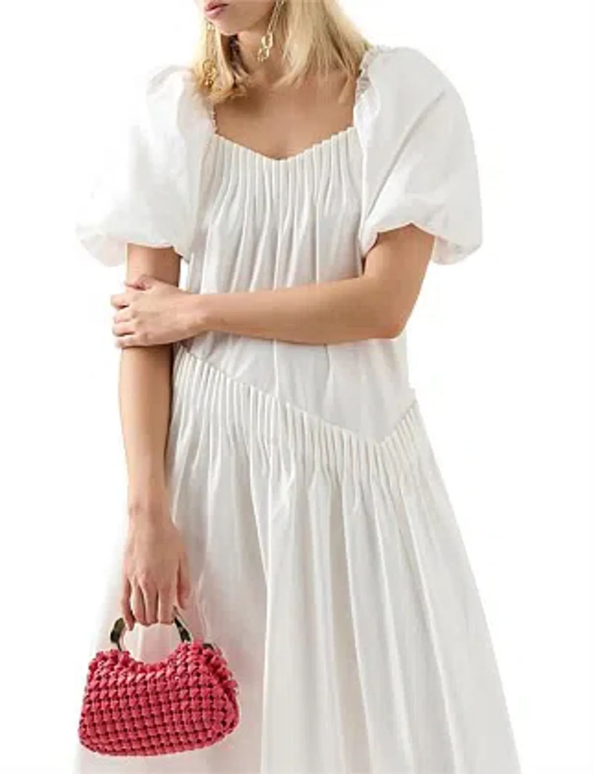 AJE Severine Smock Midi Dress AU 4 - Image 2