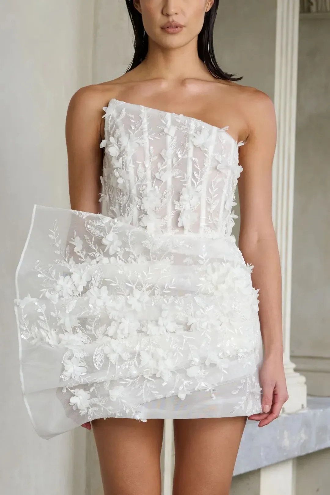 Eliya the Label Azaria Mini Dress White Size 8 for rent on The Volte - main image