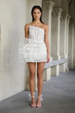 Eliya the Label Azaria Mini Dress White Size 8 for rent on The Volte - image 1