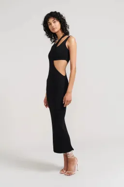 Henne Olympia Midi Dress Black Size S / AU 8 for rent on The Volte - image 2