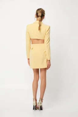 Mossman Alluring Eyes MIni Dress Yellow Size 14 for rent on The Volte - image 2
