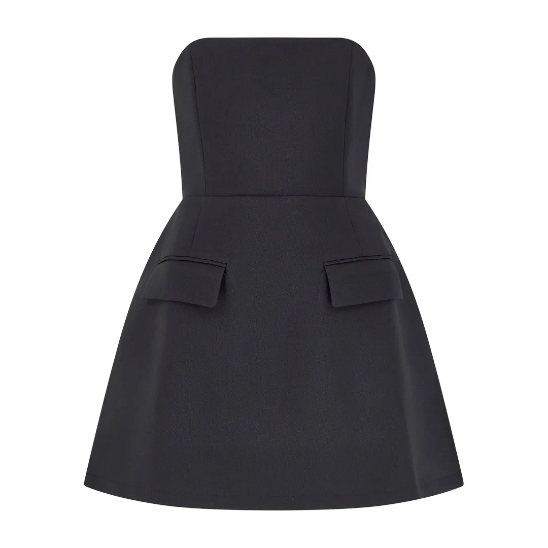 Odd Muse The Ultimate Muse Strapless Mini Dress Black Size XS / AU 6 for rent on The Volte - main image