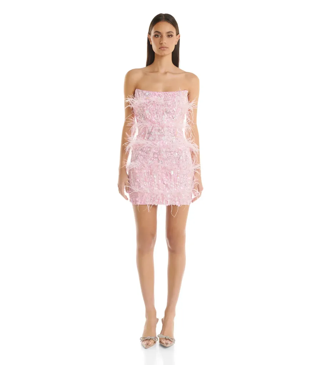 Eliya The Label Tiffany Dress Pink Size AU 6 for rent on The Volte - main image