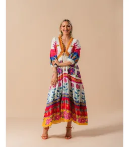 Farm Rio Vivid Garden Maxi Dress Multi Size S / AU 8 for rent on The Volte - image 2