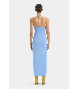 Sir The Label Salvador Beaded Halter Dress Cornflower Blue Size 0 / AU 6 for rent on The Volte - image 3