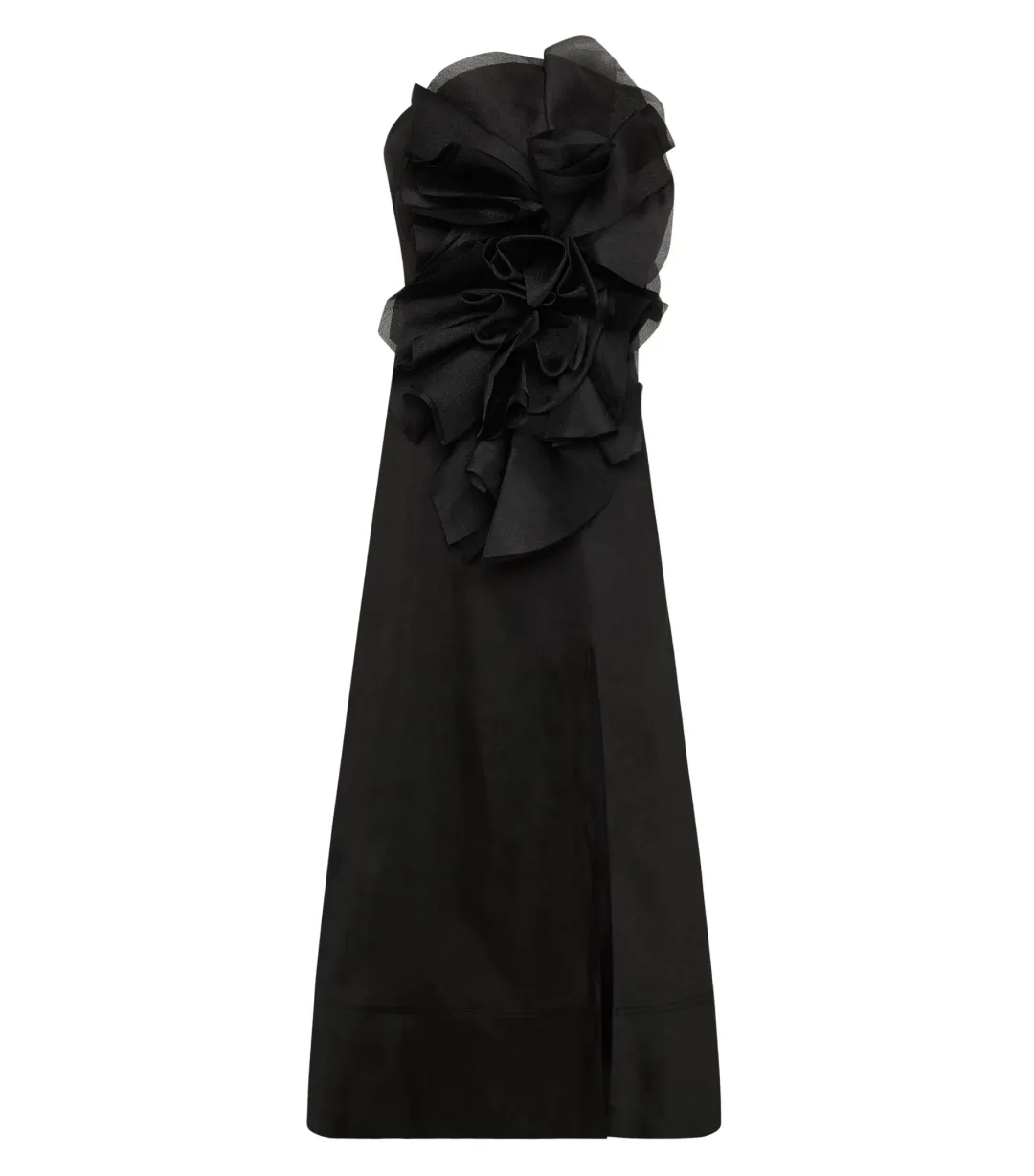 Aje Energy Midi Dress in Black Size AU 8 for rent on The Volte - main image