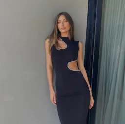 Ivona Skelo Vivia Gown Black Size S / AU 8 for rent on The Volte - image 2