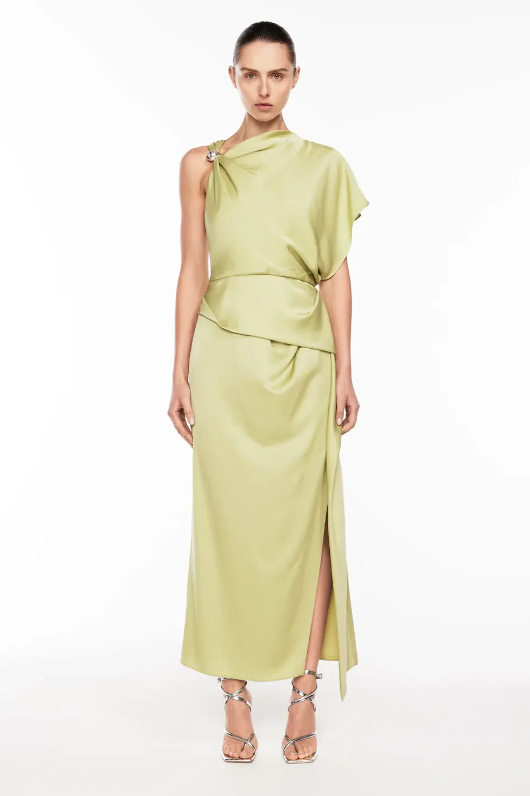 Manning Cartell Melodrama Asymmetric Dress Apple Green Size S / AU 8 for rent on The Volte - main image