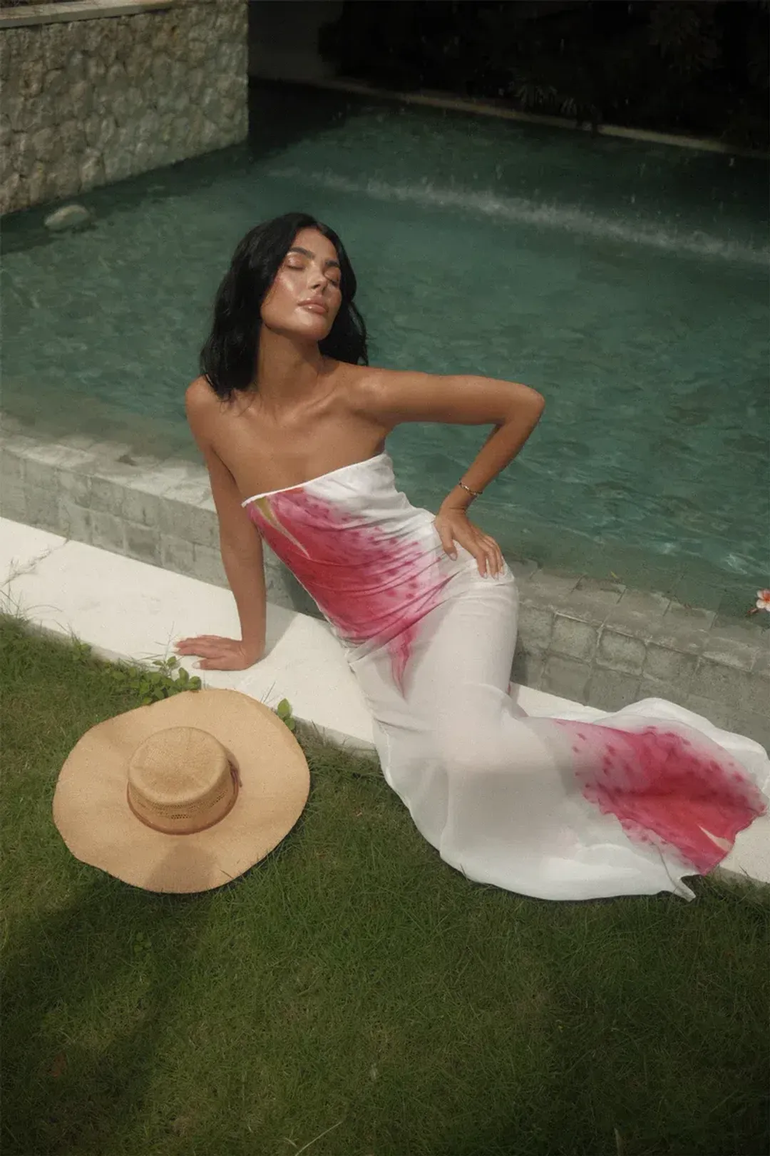 HNTR The Label Alessia Maxi Dress Lillie Size 10 for rent on The Volte - main image