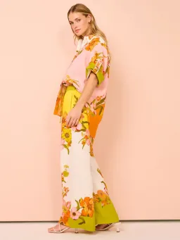 ALEMAIS Silas Shirt & Pant Set Floral Multi Size 10 for rent on The Volte - image 8