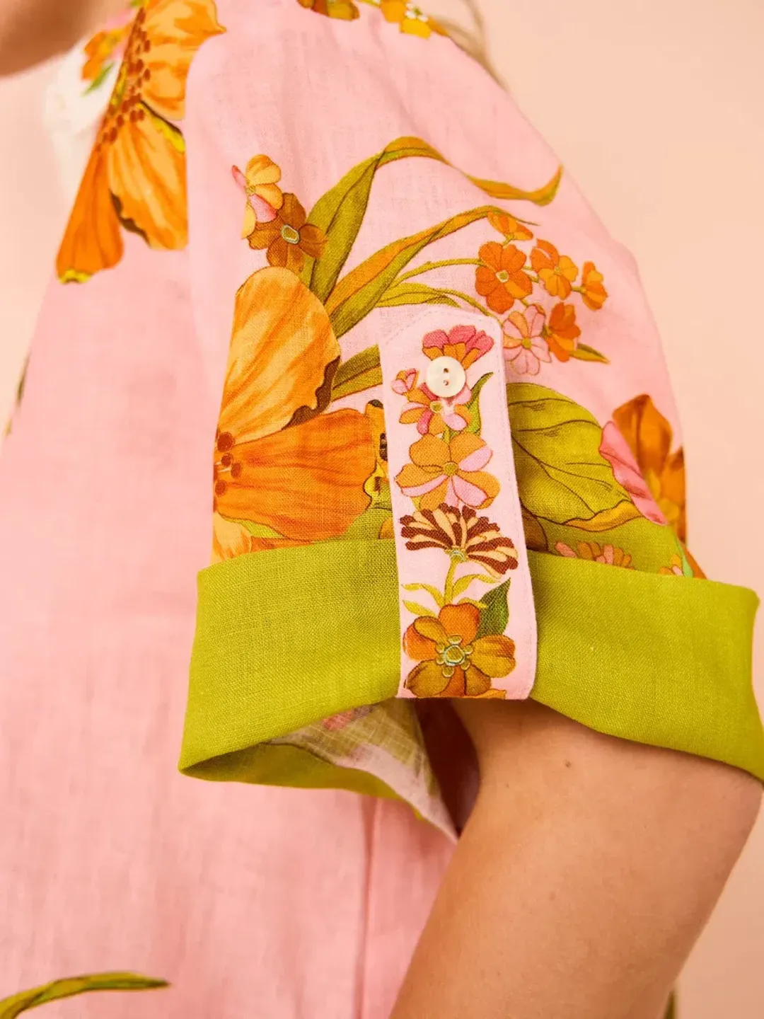 ALEMAIS Silas Shirt & Pant Set Floral Multi Size 10 for rent on The Volte - main image