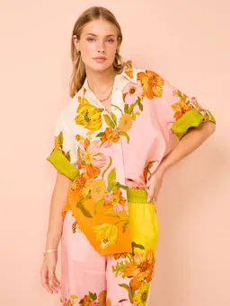 ALEMAIS Silas Shirt & Pant Set Floral Multi Size 10 for rent on The Volte - image 10