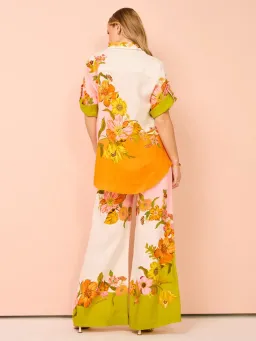 ALEMAIS Silas Shirt & Pant Set Floral Multi Size 10 for rent on The Volte - image 9