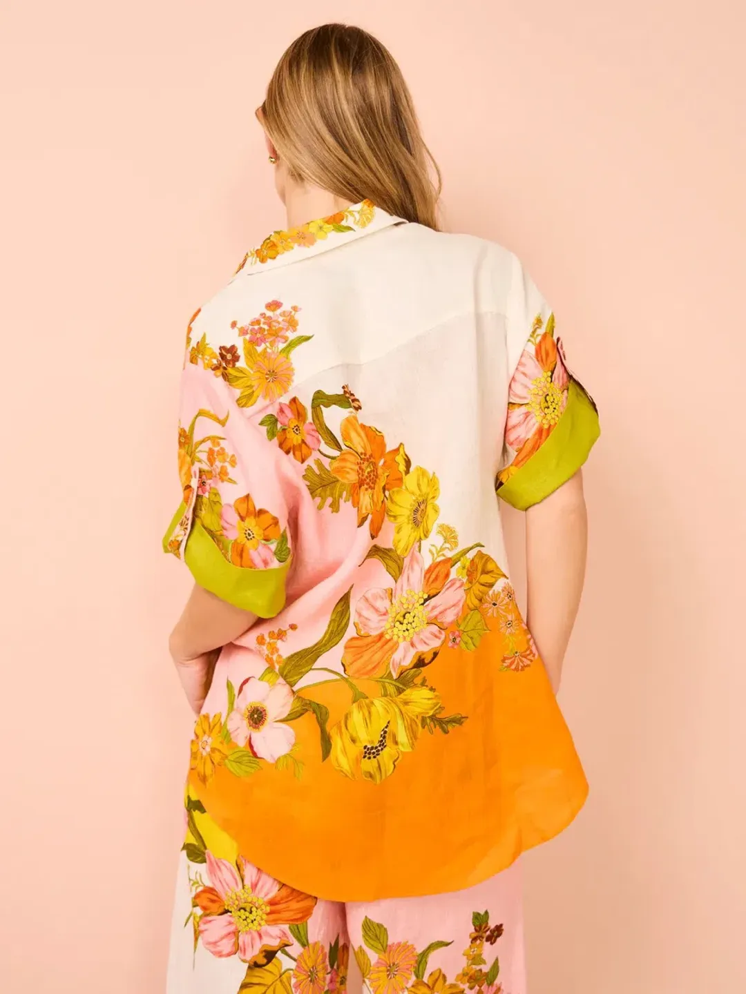 ALEMAIS Silas Shirt & Pant Set Floral Multi Size 10 for rent on The Volte - main image