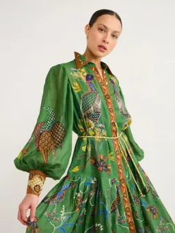 ALEMAIS Birdie Shirtdress in Jade Size 10 AU for rent on The Volte - image 4