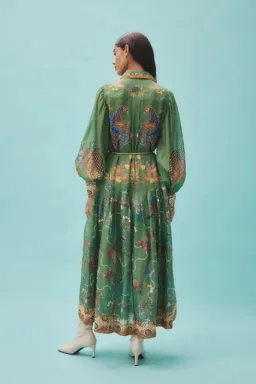 ALEMAIS Birdie Shirtdress in Jade Size 10 AU for rent on The Volte - image 11