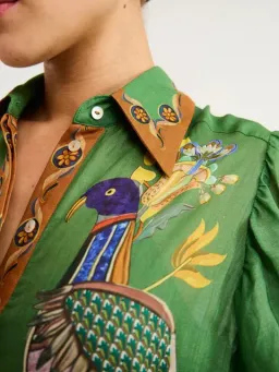 ALEMAIS Birdie Shirtdress in Jade Size 10 AU for rent on The Volte - image 6