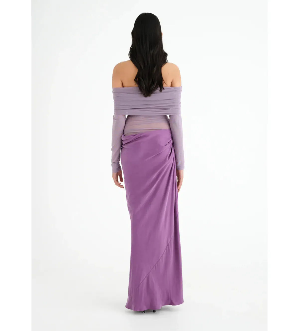 Benni Yasmin Maxi Dress Purple Size Au 10 - Image 2