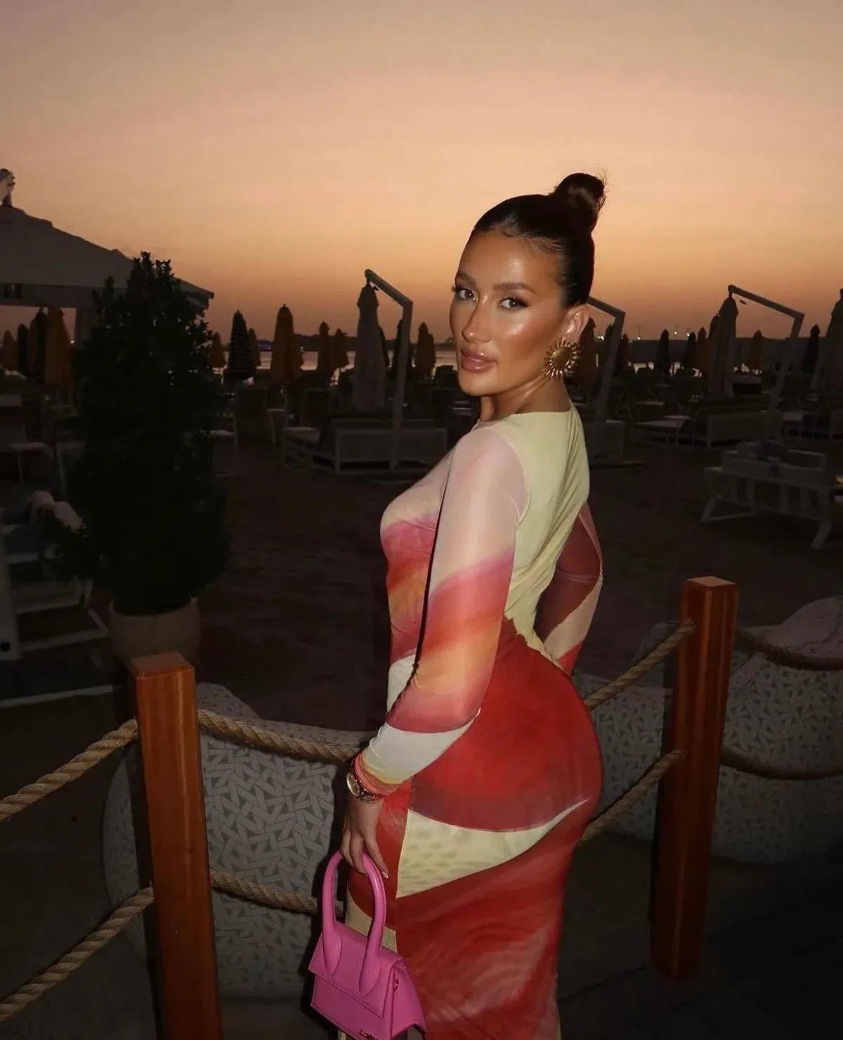 Farai London Aphrodite Maxi Dress Multi Size 6 - Image 3