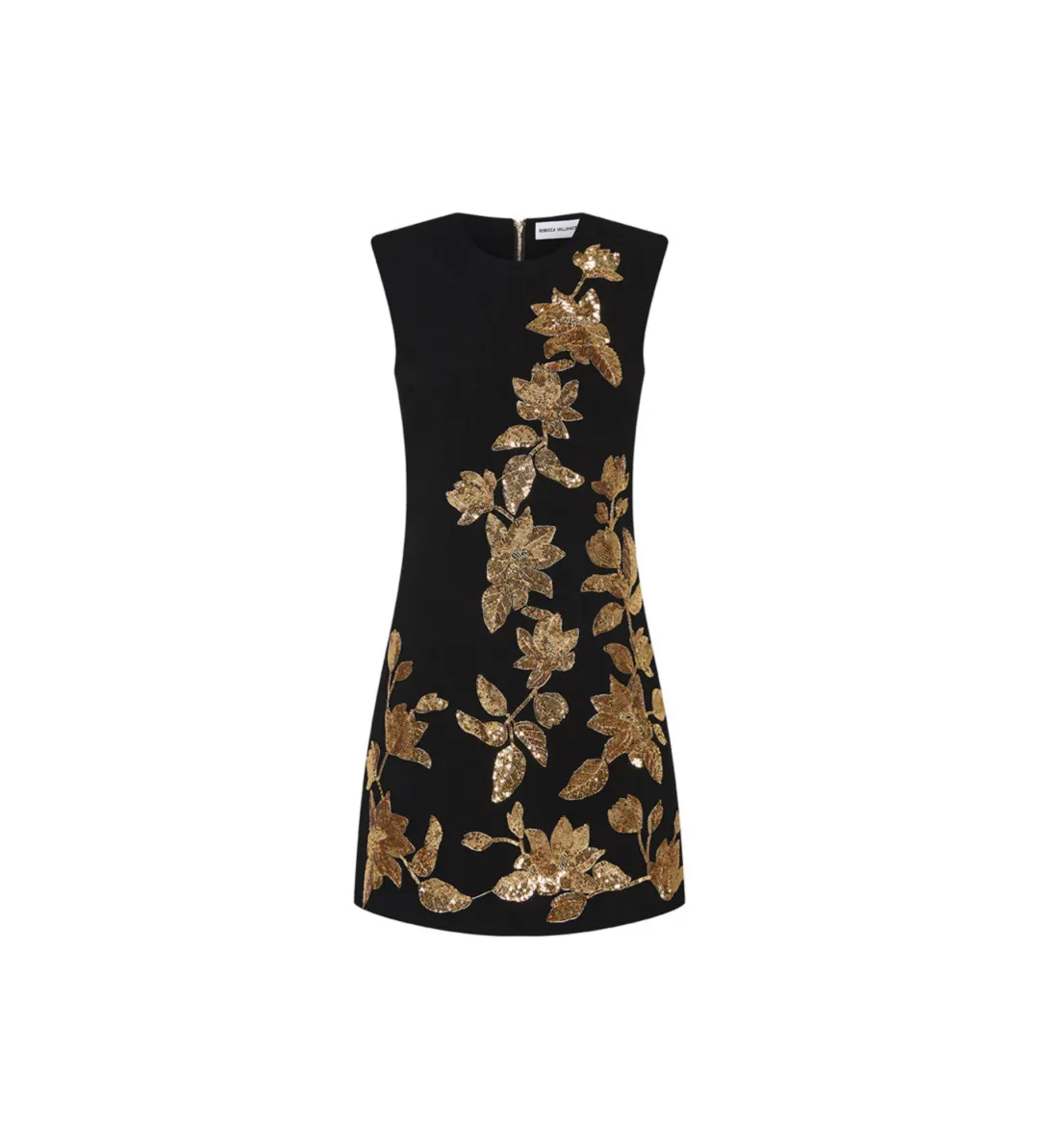 Rebecca Vallance Versailles Mini Dress Black/Gold Size 12 for rent on The Volte - main image