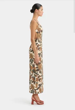 Sir the Lable Primrose Ruched Midi Dress Ivory Tapestry Size 2/Au 10 for rent on The Volte - image 3