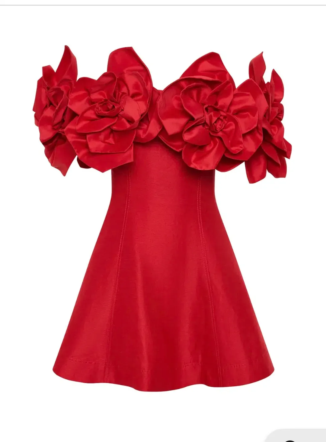 Aje Etta Mini Dress Red Size 6 for rent on The Volte - main image