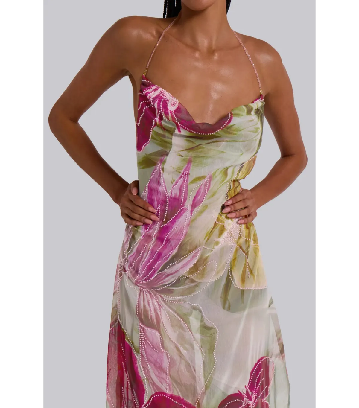 Jaded London Dahlia Maxi Dress Floral Size AU 6 - Image 2