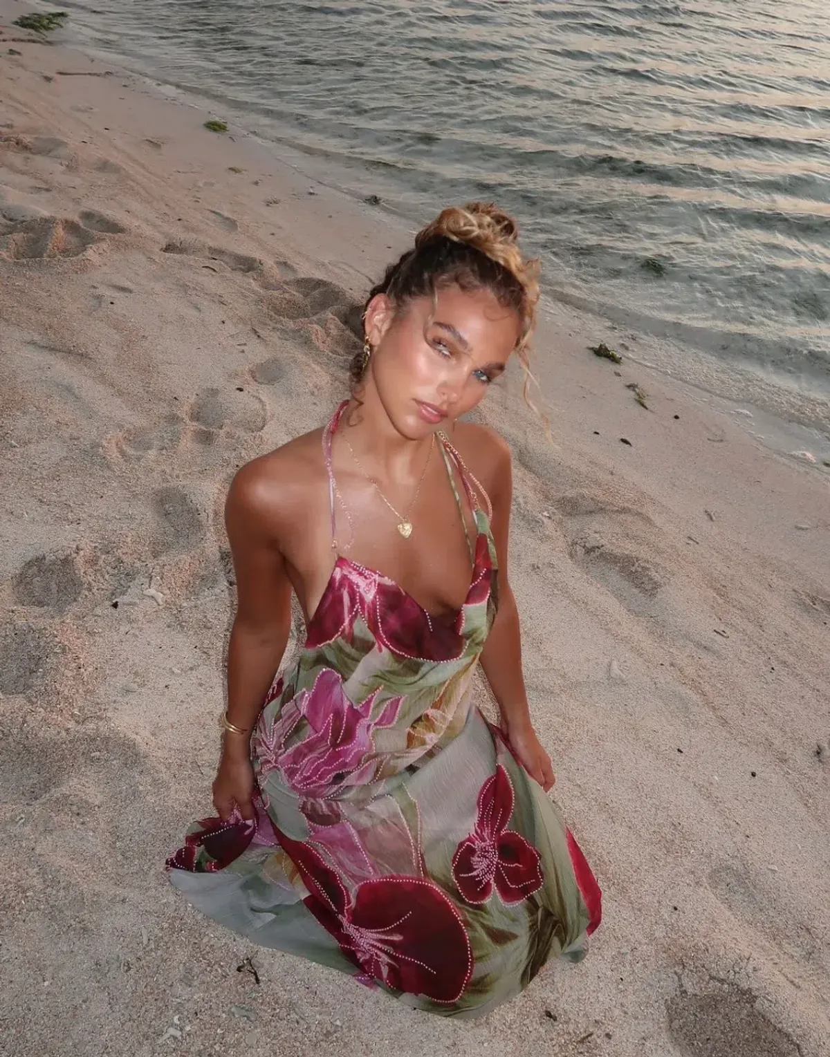 Jaded London Dahlia Maxi Dress Floral Size AU 6 - Image 5