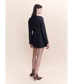 Courtney Zheng Blythe Silk Dupion Mini Dress Black Size Small / AU 8 for rent on The Volte - image 3