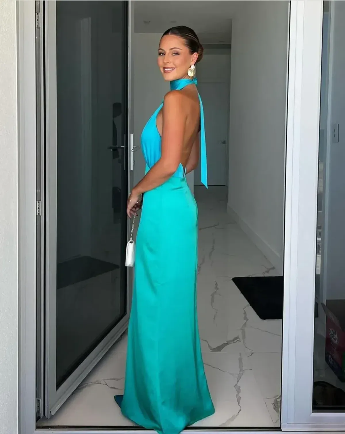 The Wolf Gang Oahu Slip Dress Aquamarine Size S / AU 8 - Image 4