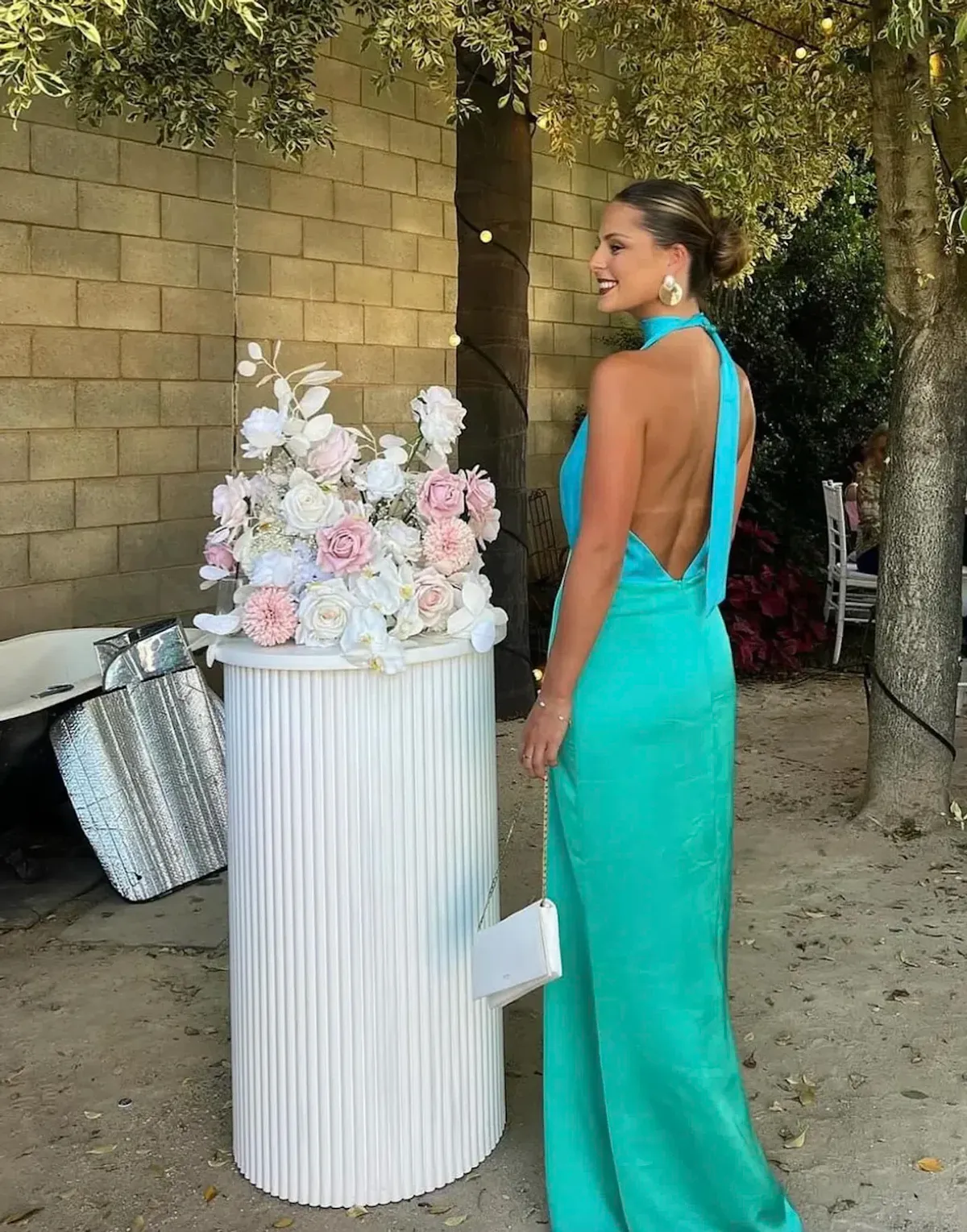 The Wolf Gang Oahu Slip Dress Aquamarine Size M / AU 10 - Image 8