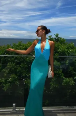 The Wolf Gang Oahu Slip Dress Aquamarine Size M / AU 10 for rent on The Volte - image 7