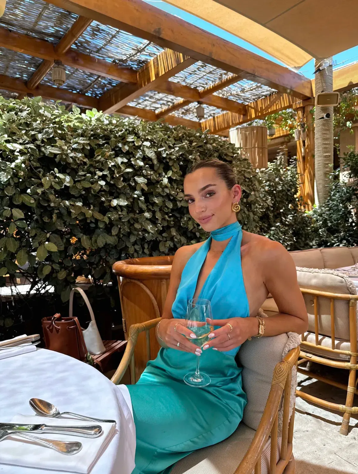 The Wolf Gang Oahu Slip Dress Aquamarine Size M / AU 10 - Image 6