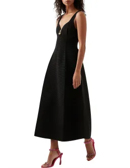Aje Sylvette Marisole Knit Midi Dress Black Size S / AU 8 for rent on The Volte - image 2