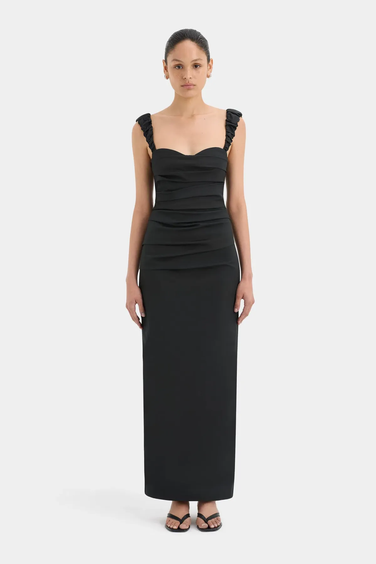 Sir the Label Azul Balconette Gown Black Size 2 / AU 10 for rent on The Volte - main image